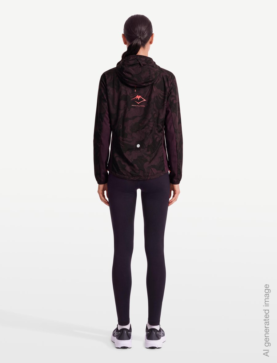 Asics - FUJITRAIL PACKABLE JACKET - trainingsjacken - dark aubergine - 4
