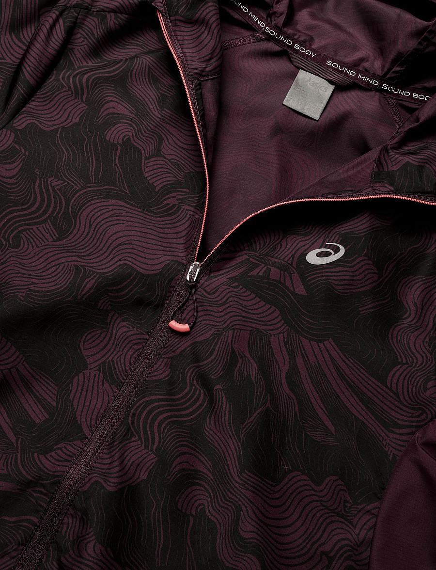 Asics - FUJITRAIL PACKABLE JACKET - sportsjakker - dark aubergine - 2
