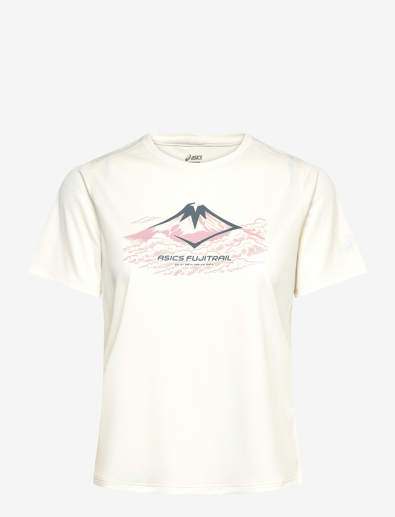 Asics - FUJITRAIL LOGO SS TOP - t-shirty - cream - 0