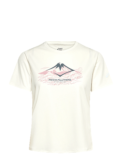 Asics FUJITRAIL LOGO SS TOP - T-Shirts - CREAM / cream