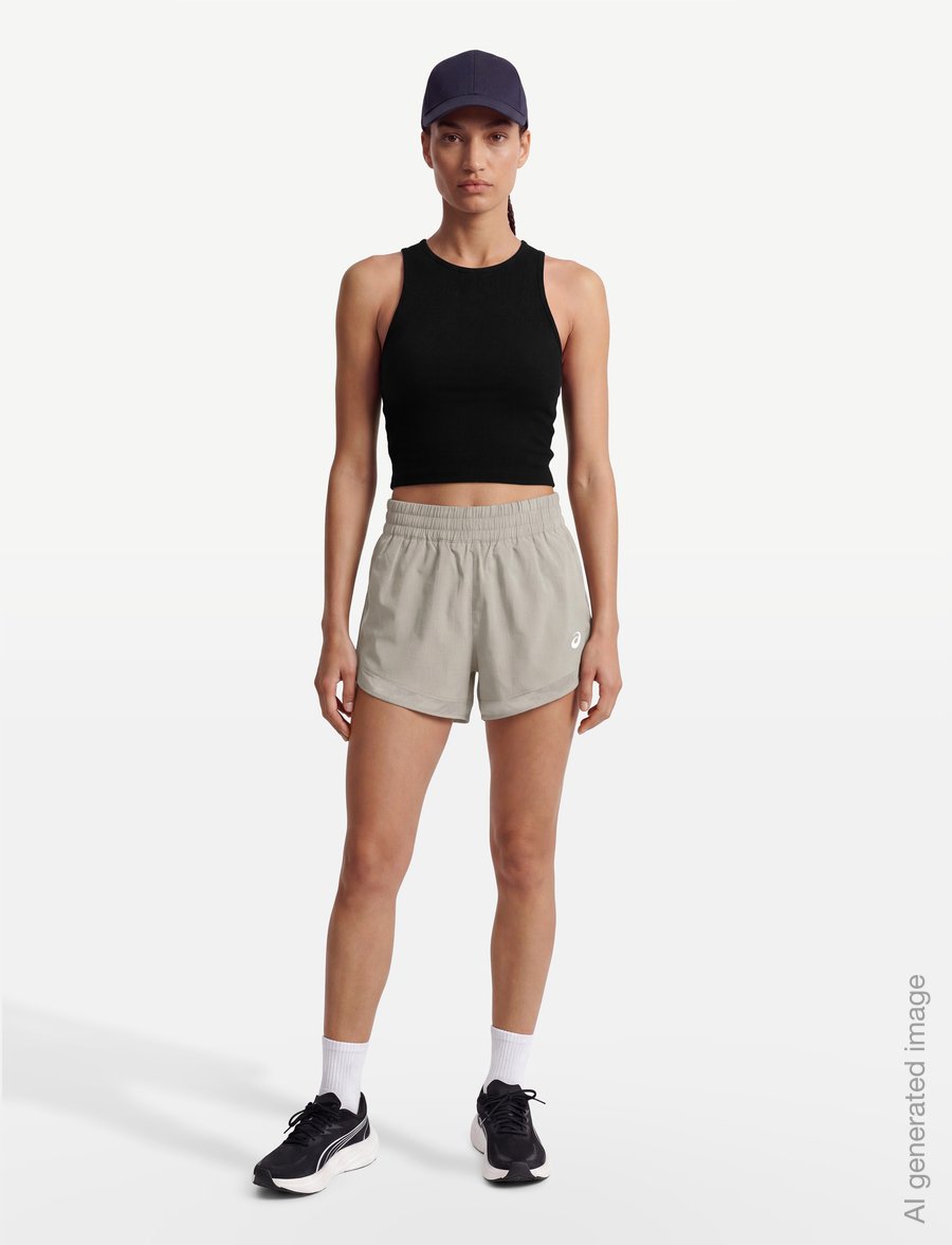Asics - NAGINO RUN 2-N-1 SHORT - löparshorts - greige - 0