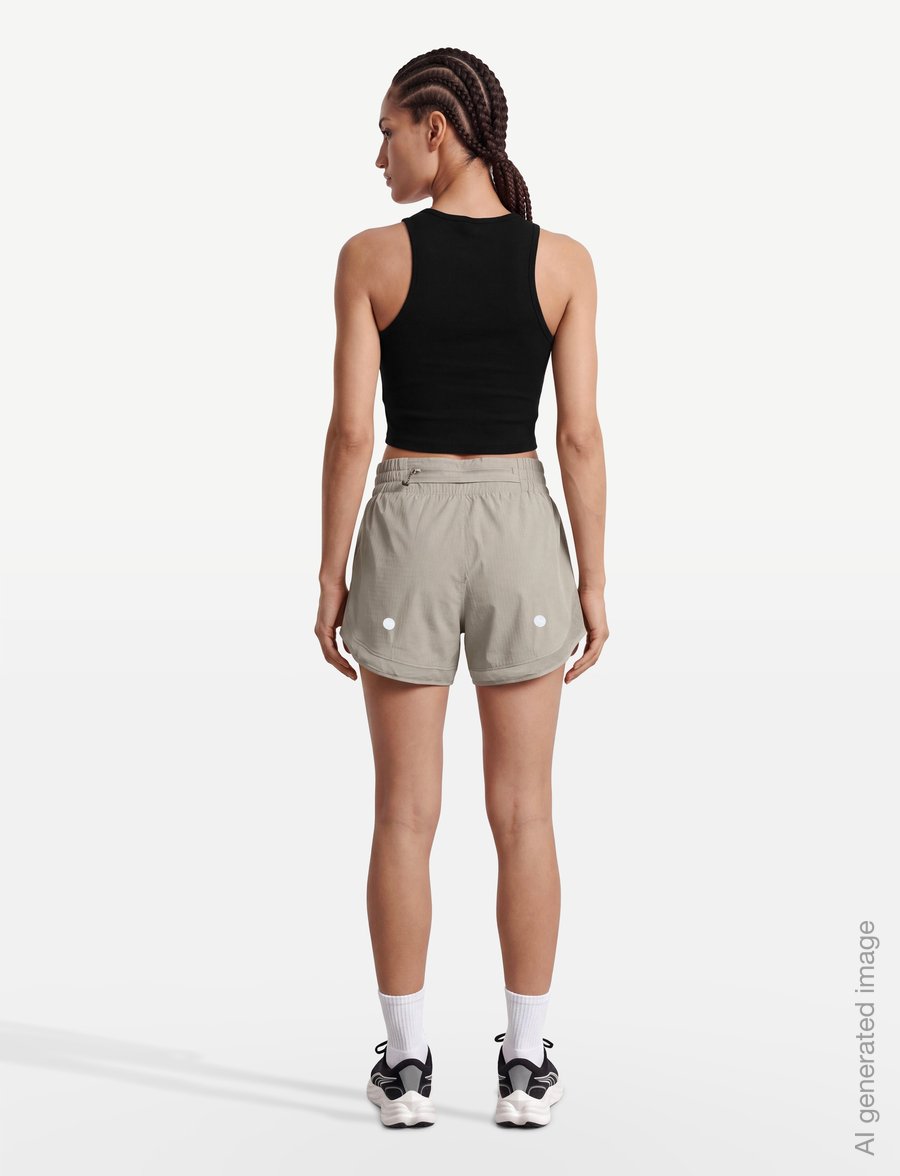 Asics - NAGINO RUN 2-N-1 SHORT - löparshorts - greige - 4