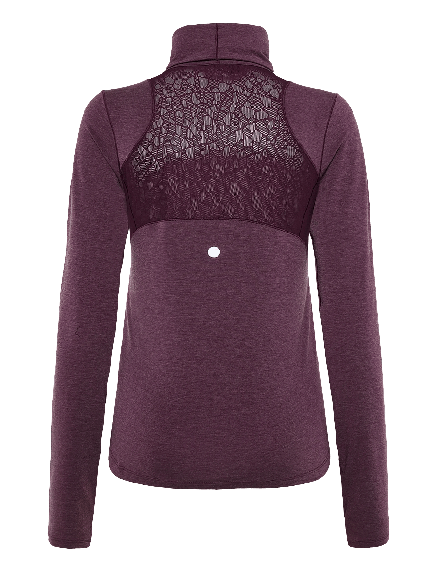 Asics - NAGINO RUN WINTER LS TOP - langarmshirts - dark aubergine - 1