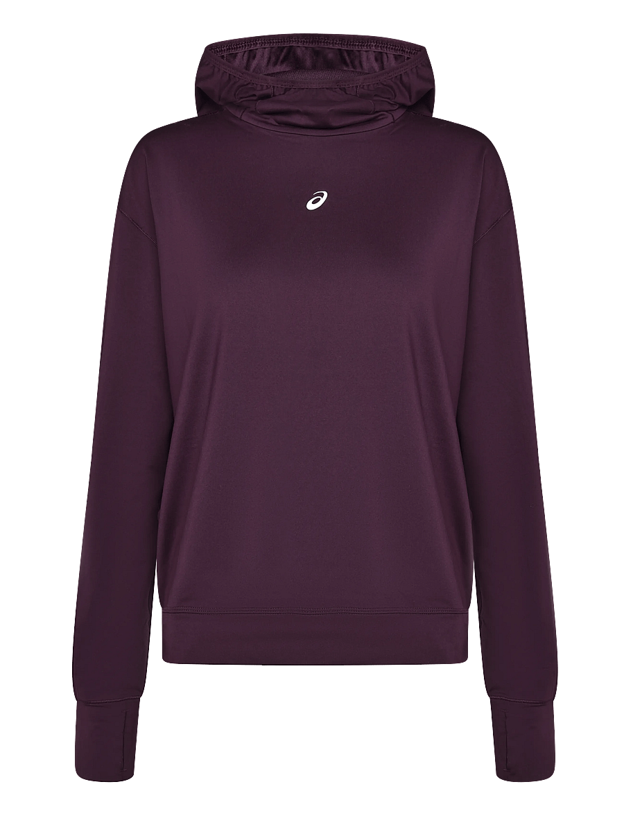 Asics - NAGINO RUN WINTER HOODIE - sweatshirts - dark aubergine - 0