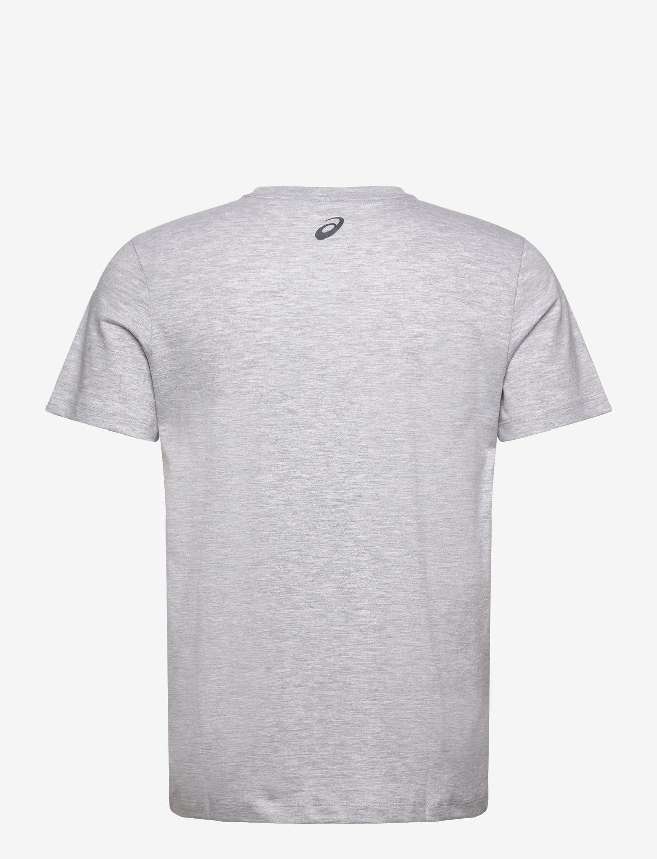 Asics - ASICS CHEST LOGO SS TEE - t-shirts - light grey heather/graphite grey - 1