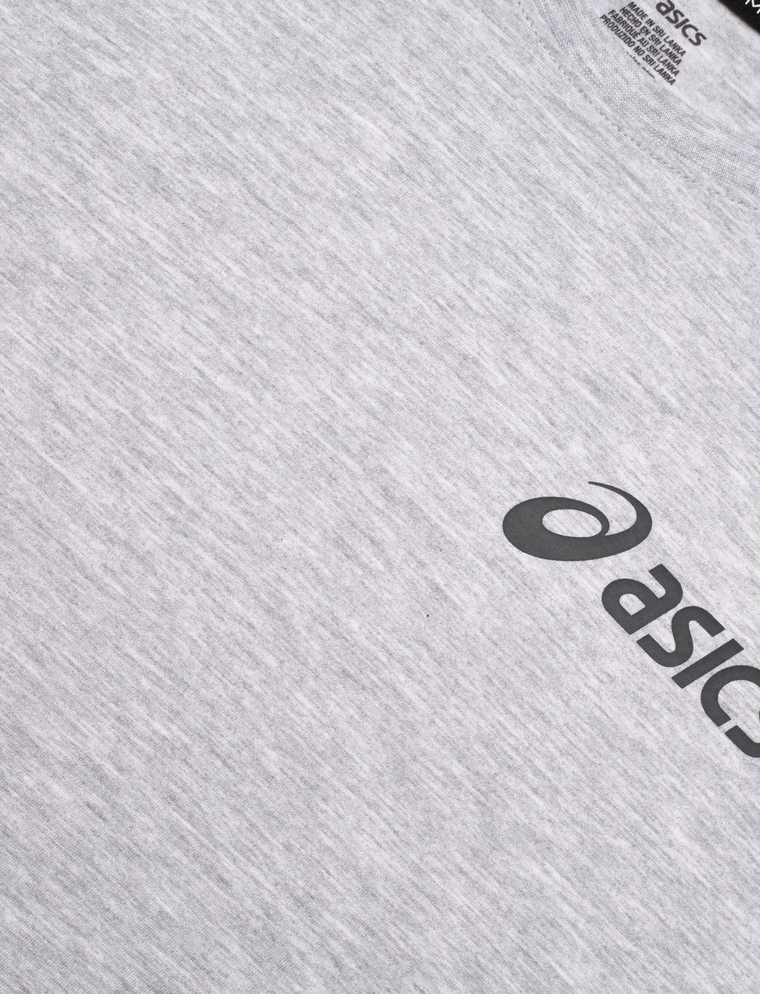 Asics - ASICS CHEST LOGO SS TEE - t-paidat - light grey heather/graphite grey - 2