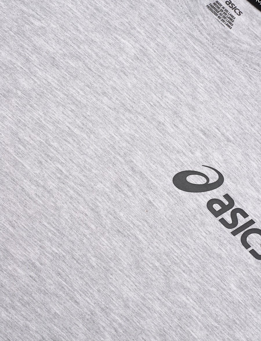 Asics - ASICS CHEST LOGO SS TEE - t-shirts - light grey heather/graphite grey - 2