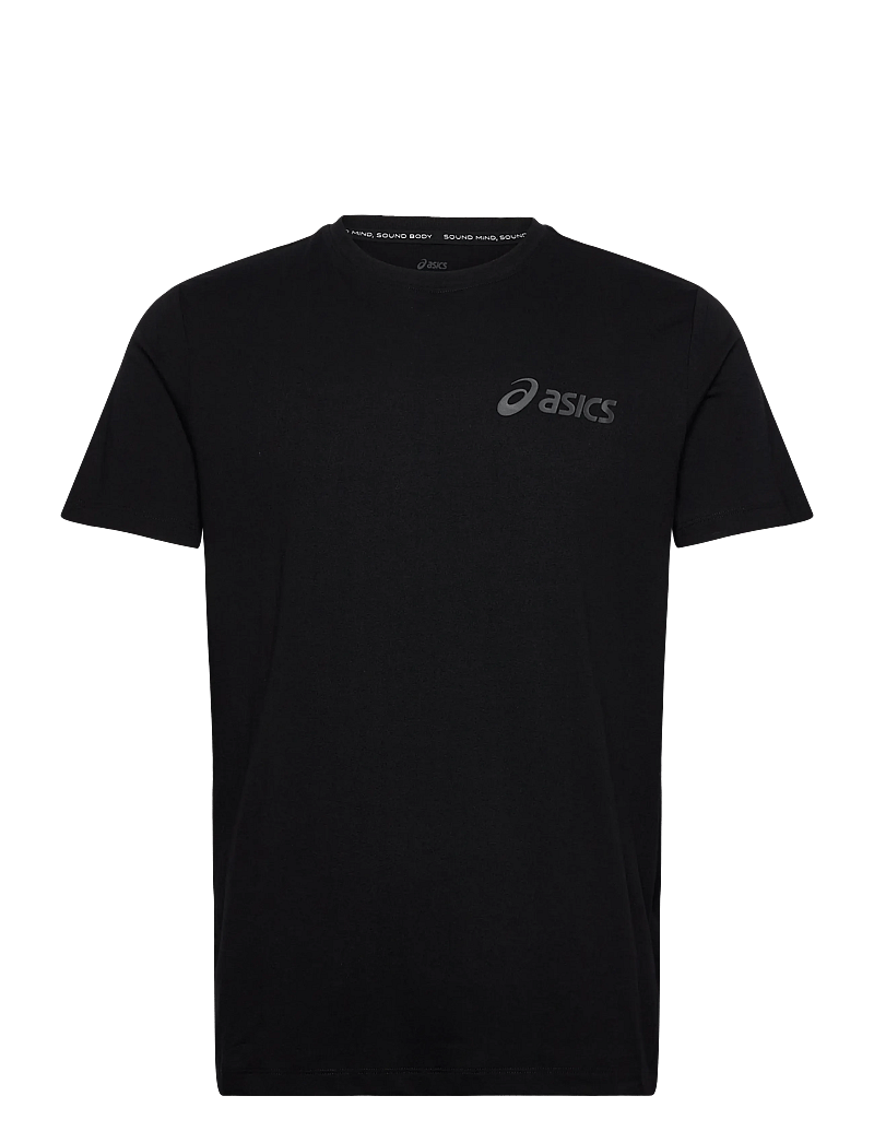 Asics - ASICS CHEST LOGO SS TEE - t-shirts - performance black/graphite grey - 0