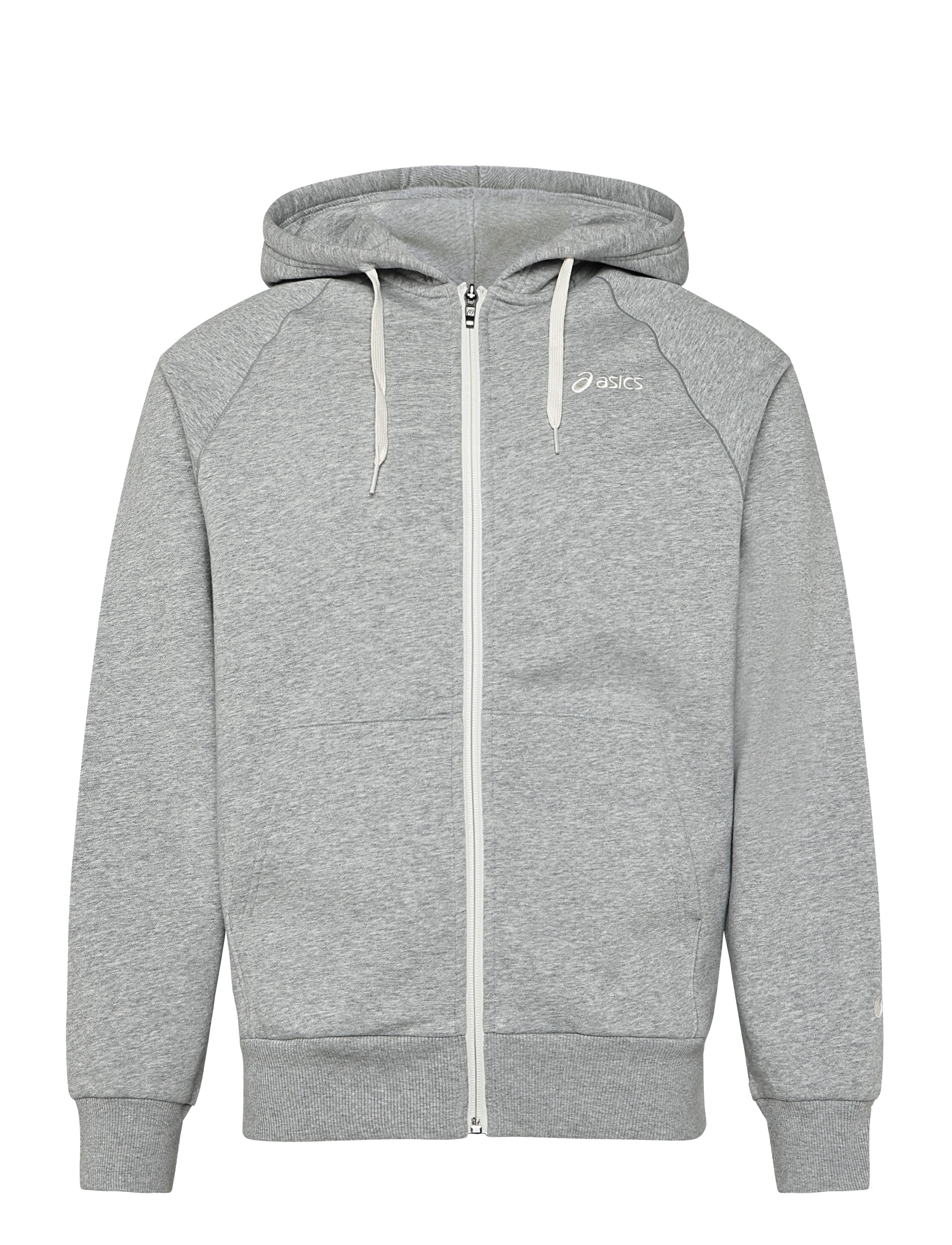 Asics ASICS LOGO FLEECE FULL ZIP HOODIE - Nach Stil kaufen - GREY HEATHER / grey