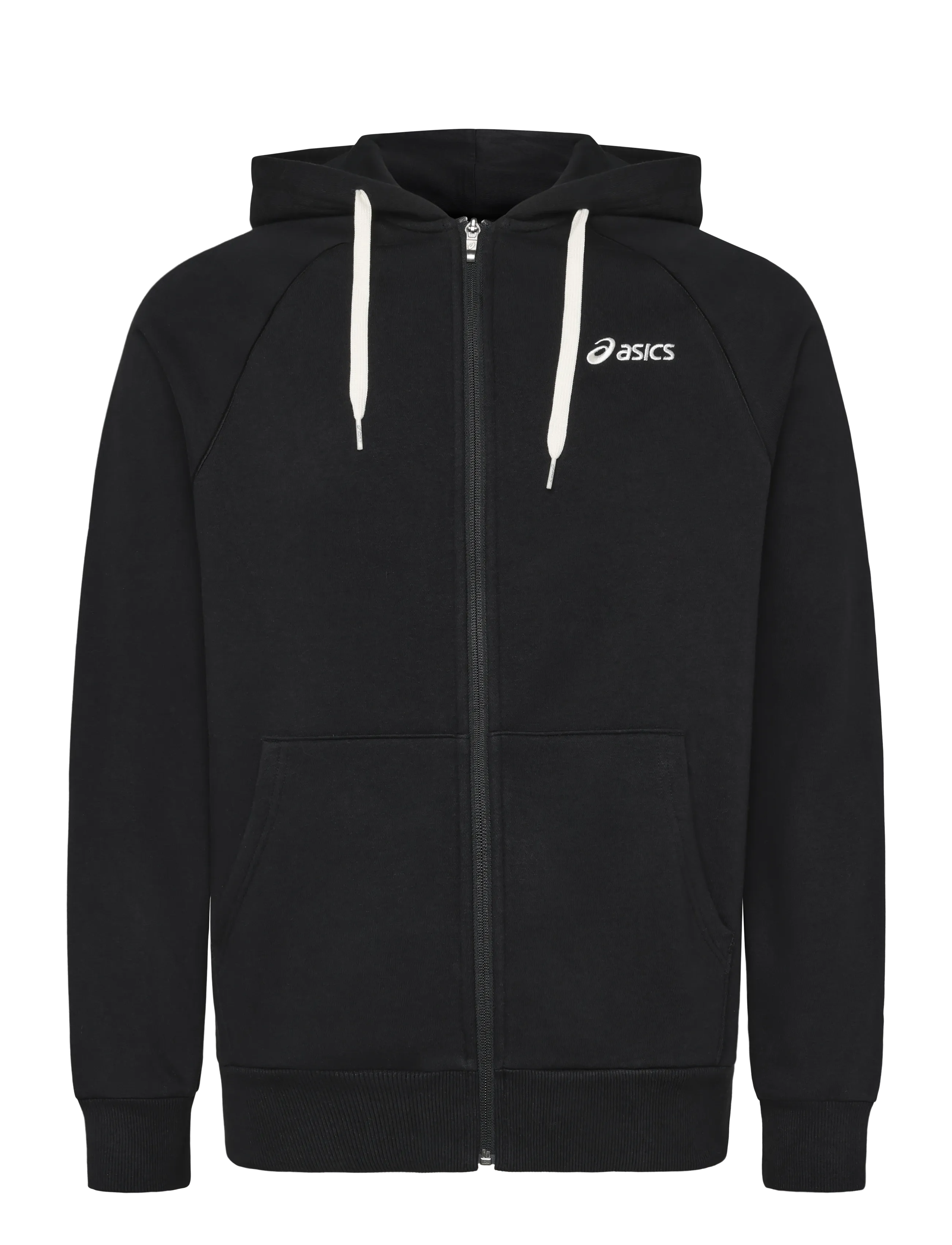 Asics ASICS LOGO FLEECE FULL ZIP HOODIE - Shop efter stil - PERFORMANCE BLACK / black