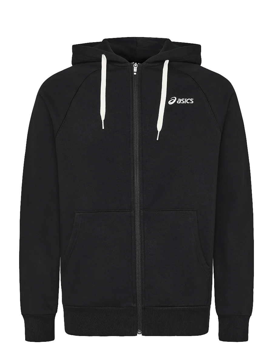 Asics - ASICS LOGO FLEECE FULL ZIP HOODIE - kapuzenpullover - performance black - 0