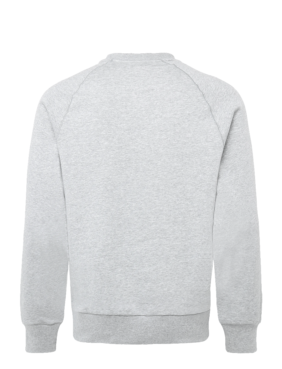 Asics - ASICS LOGO FLEECE CREW-NECK TOP - sweatshirts - grey heather - 1