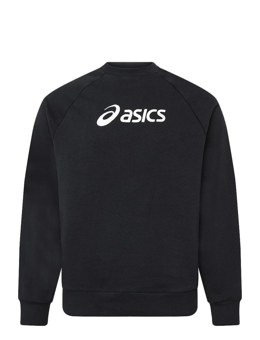 Asics - ASICS LOGO FLEECE CREW-NECK TOP - dressipluusid - performance black - 0