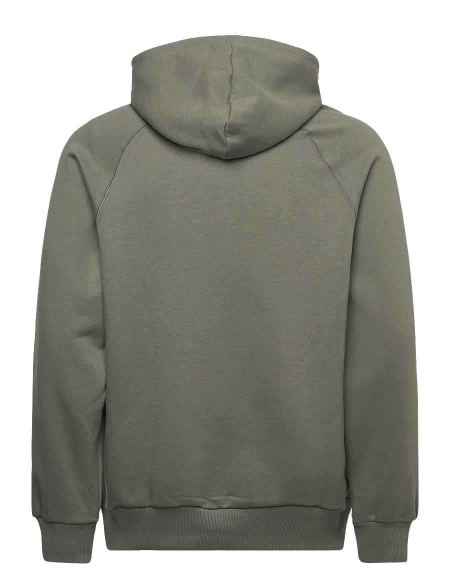 Asics - ASICS LOGO FLEECE PULLOVER HOODIE - džemperiai su gobtuvu - lichen green - 1