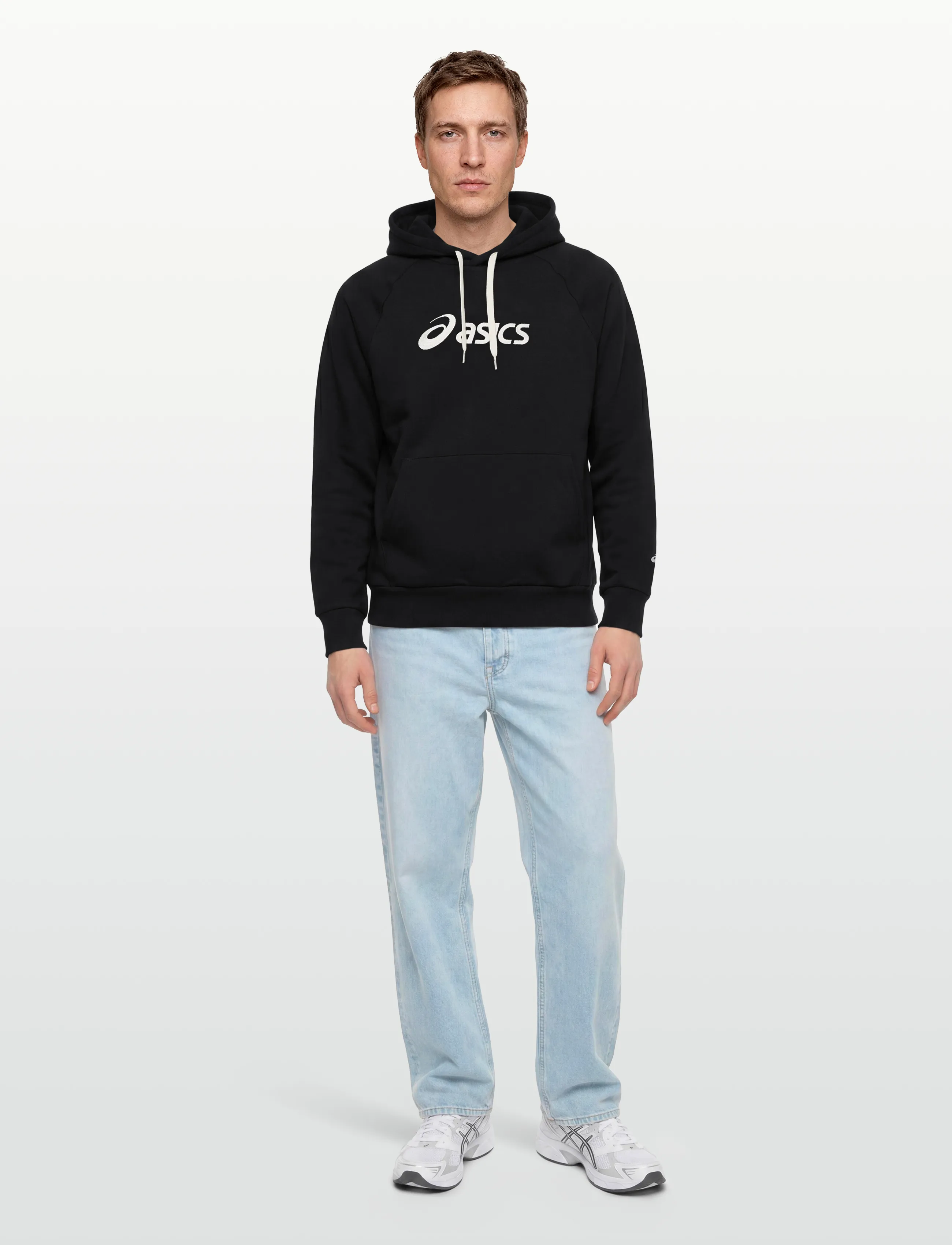 Asics - ASICS LOGO FLEECE PULLOVER HOODIE - kapuzenpullover - performance black - 0
