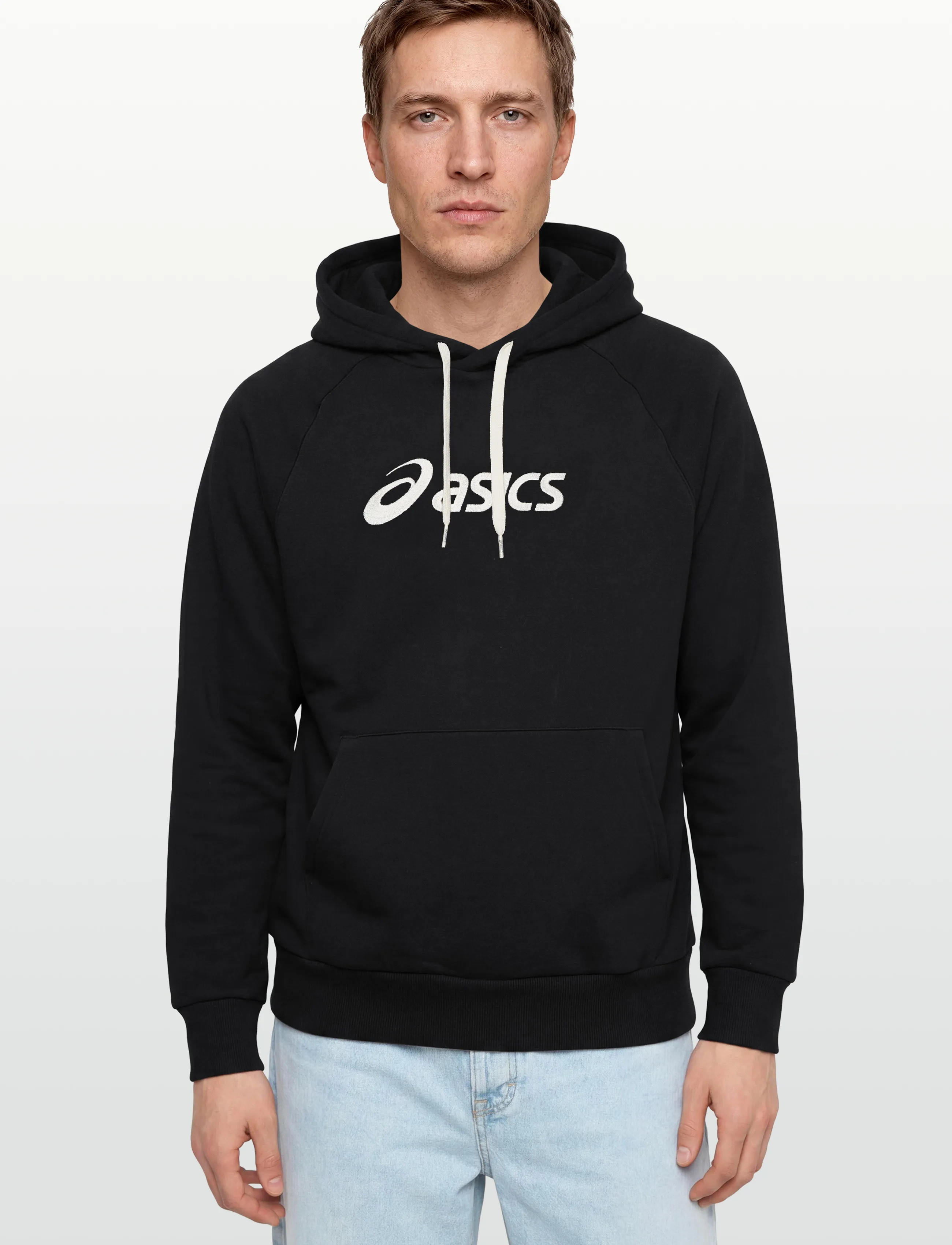 Asics - ASICS LOGO FLEECE PULLOVER HOODIE - kapuzenpullover - performance black - 3