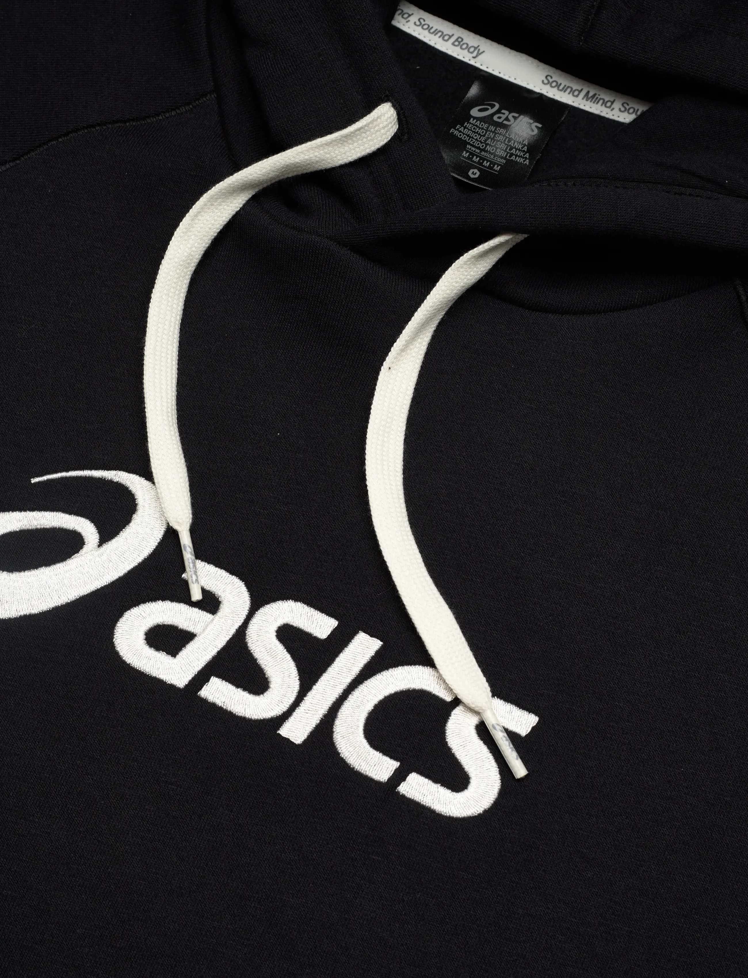 Asics - ASICS LOGO FLEECE PULLOVER HOODIE - hættetrøjer - performance black - 2