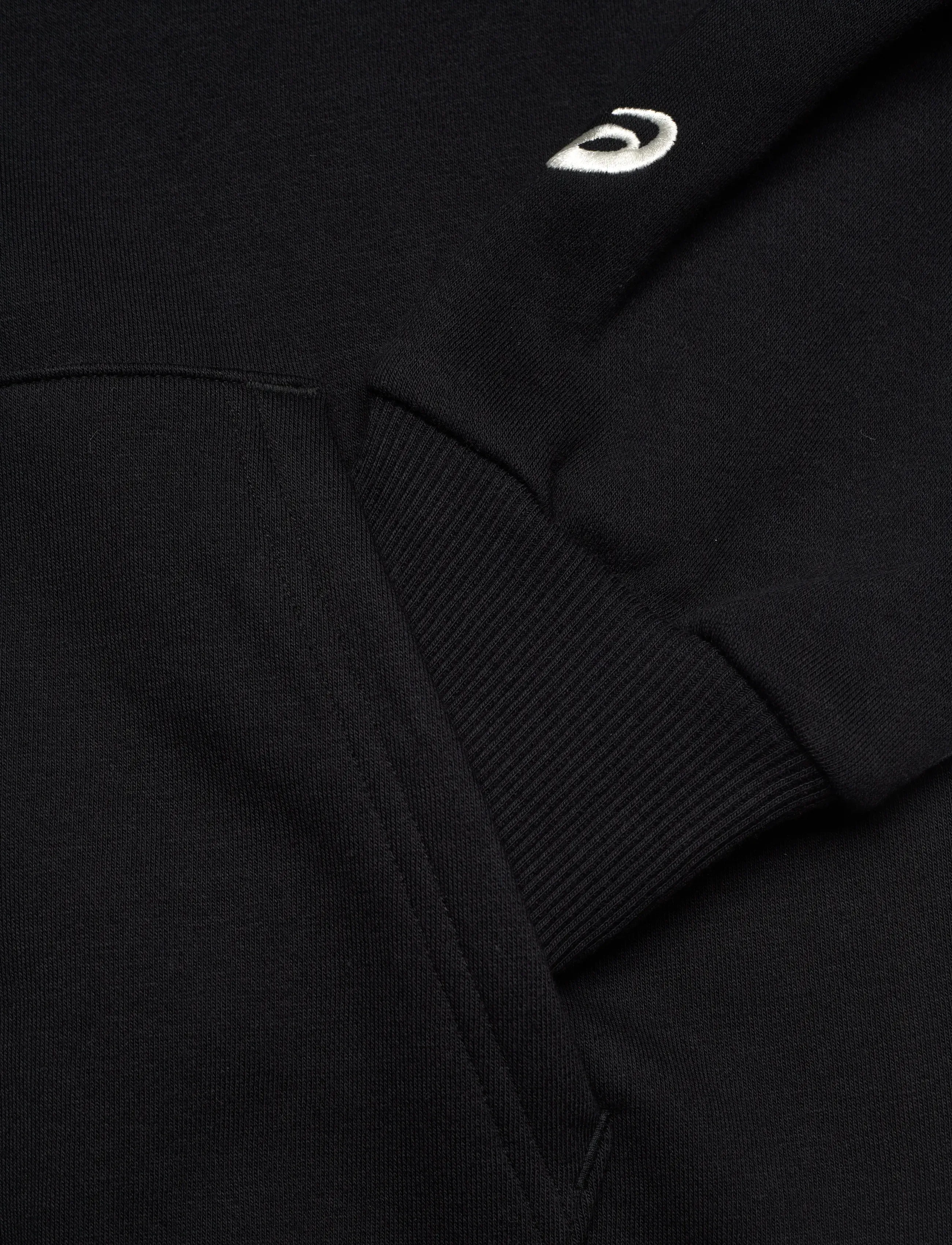 Asics - ASICS LOGO FLEECE PULLOVER HOODIE - hættetrøjer - performance black - 3