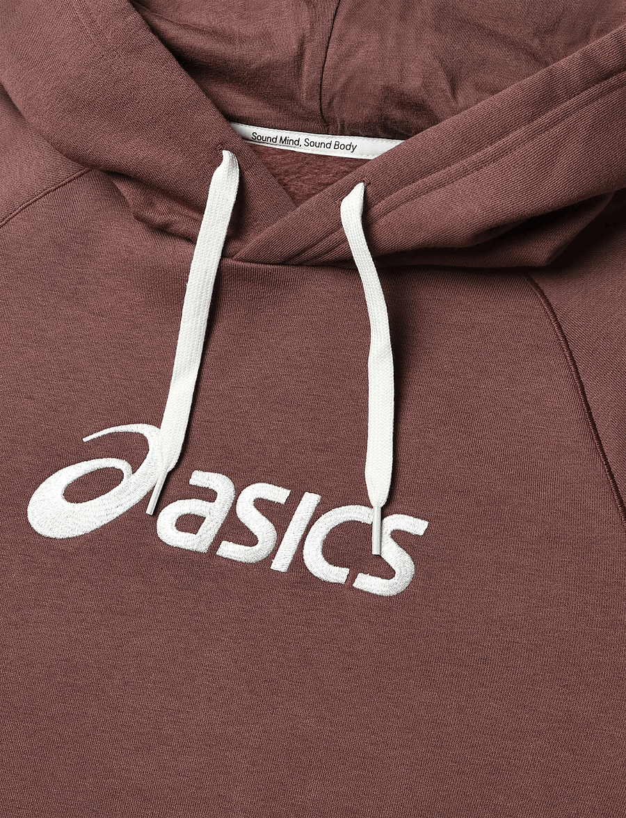 Asics - ASICS LOGO FLEECE PULLOVER HOODIE - hoodies - rusted rock - 2