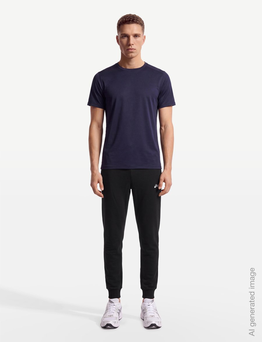 Asics - ASICS LOGO FLEECE PANT - hosen - performance black - 0