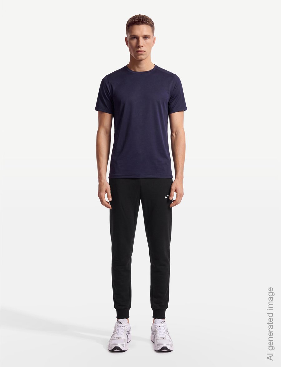 Asics - ASICS LOGO FLEECE PANT - sweatpants - performance black - 0