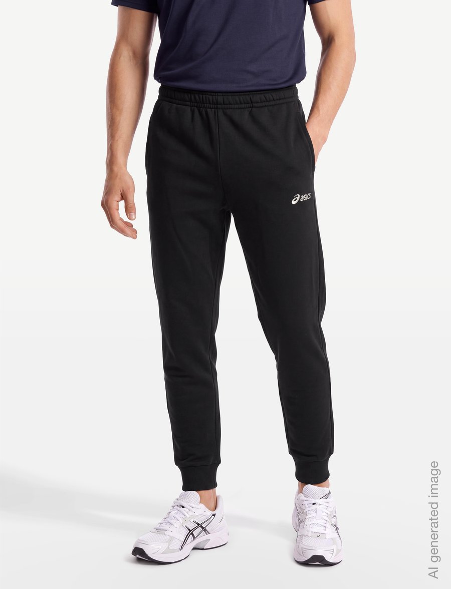Asics - ASICS LOGO FLEECE PANT - sweatpants - performance black - 3