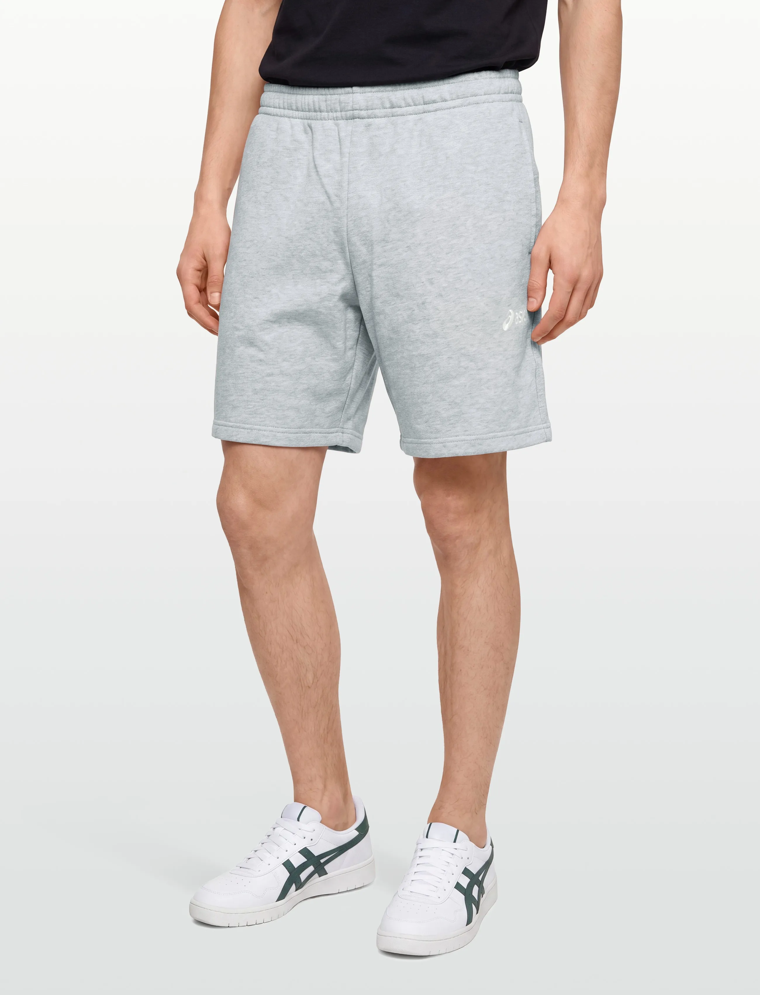 Asics - ASICS LOGO FLEECE 7IN SHORT - bottoms - grey heather - 3