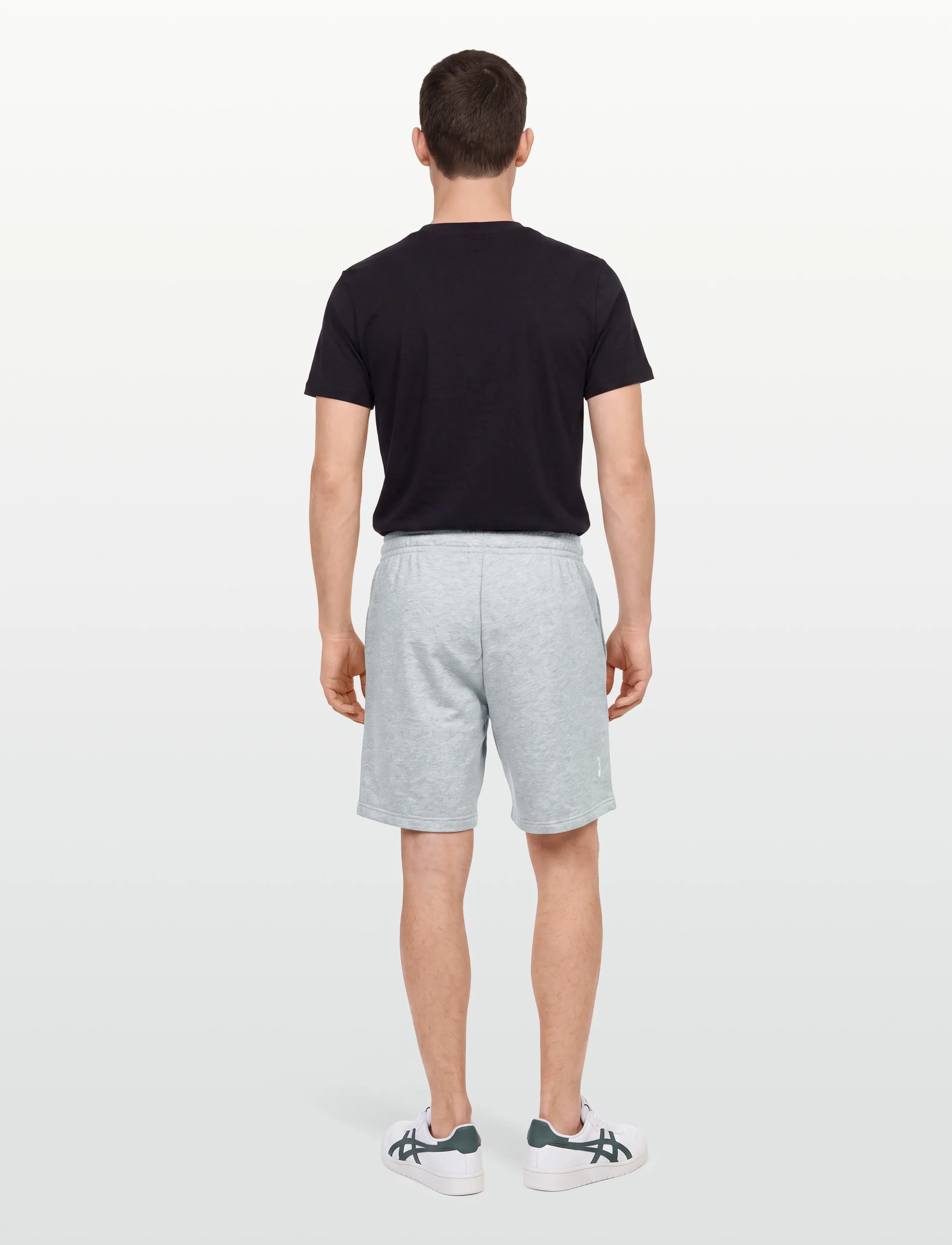 Asics - ASICS LOGO FLEECE 7IN SHORT - bottoms - grey heather - 4