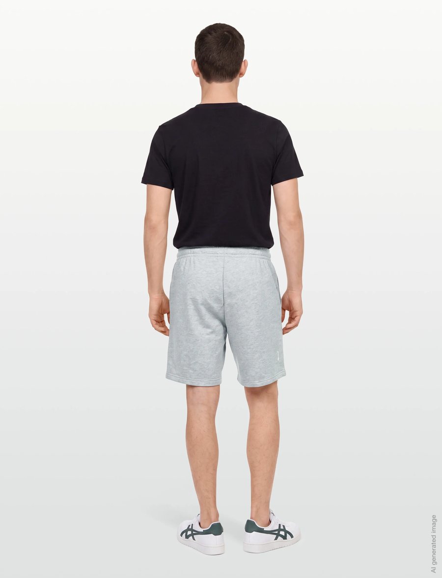 Asics - ASICS LOGO FLEECE 7IN SHORT - bottoms - grey heather - 4