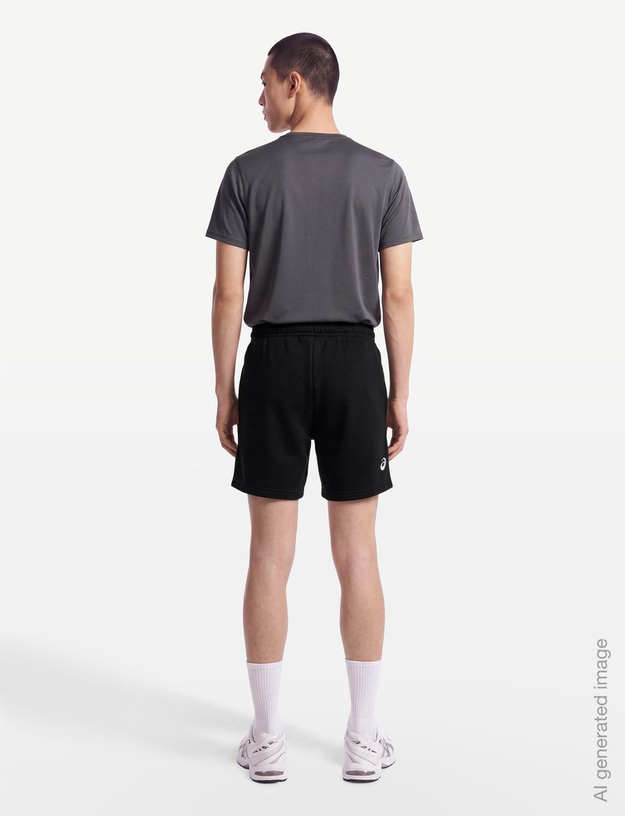 Asics - ASICS LOGO FLEECE 7IN SHORT - hosen - performance black - 4