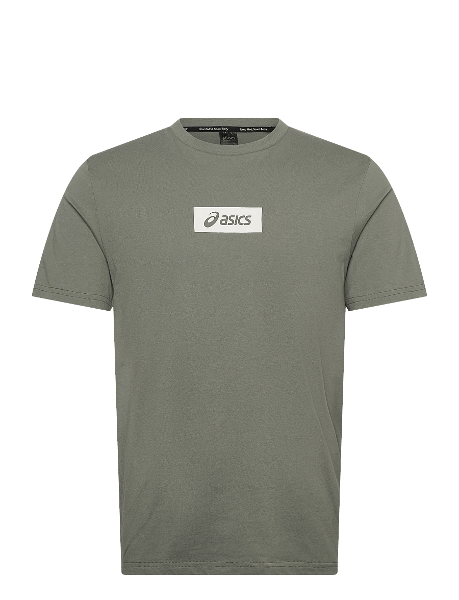Asics - ASICS CHEST LOGO TEE - t-särgid - lichen green - 0
