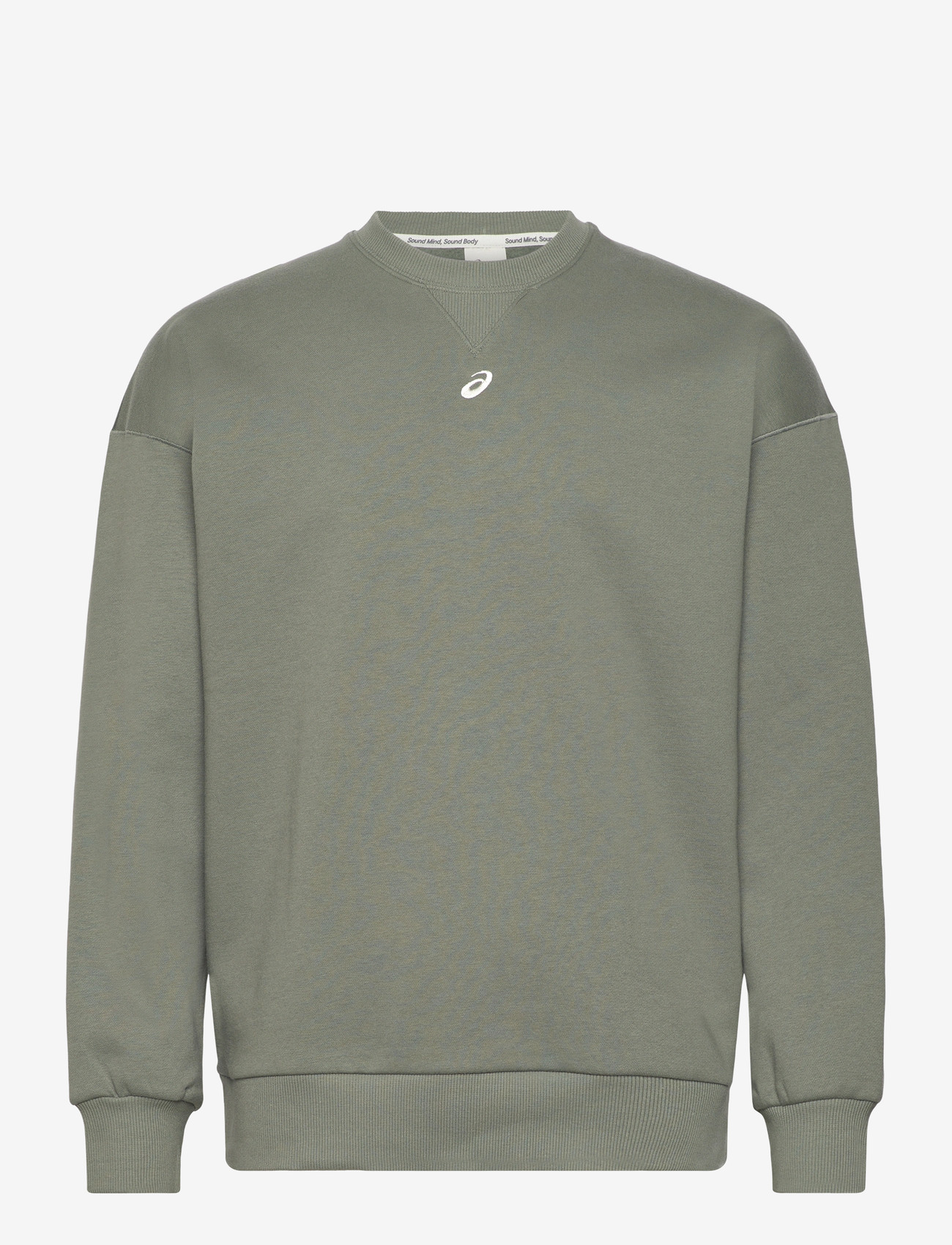 Asics - FLEECE RELAXED CREW-NECK TOP - dressipluusid - lichen green - 0