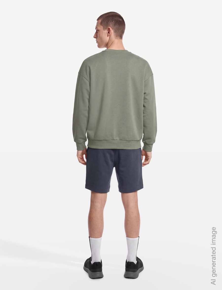 Asics - FLEECE RELAXED CREW-NECK TOP - dressipluusid - lichen green - 4