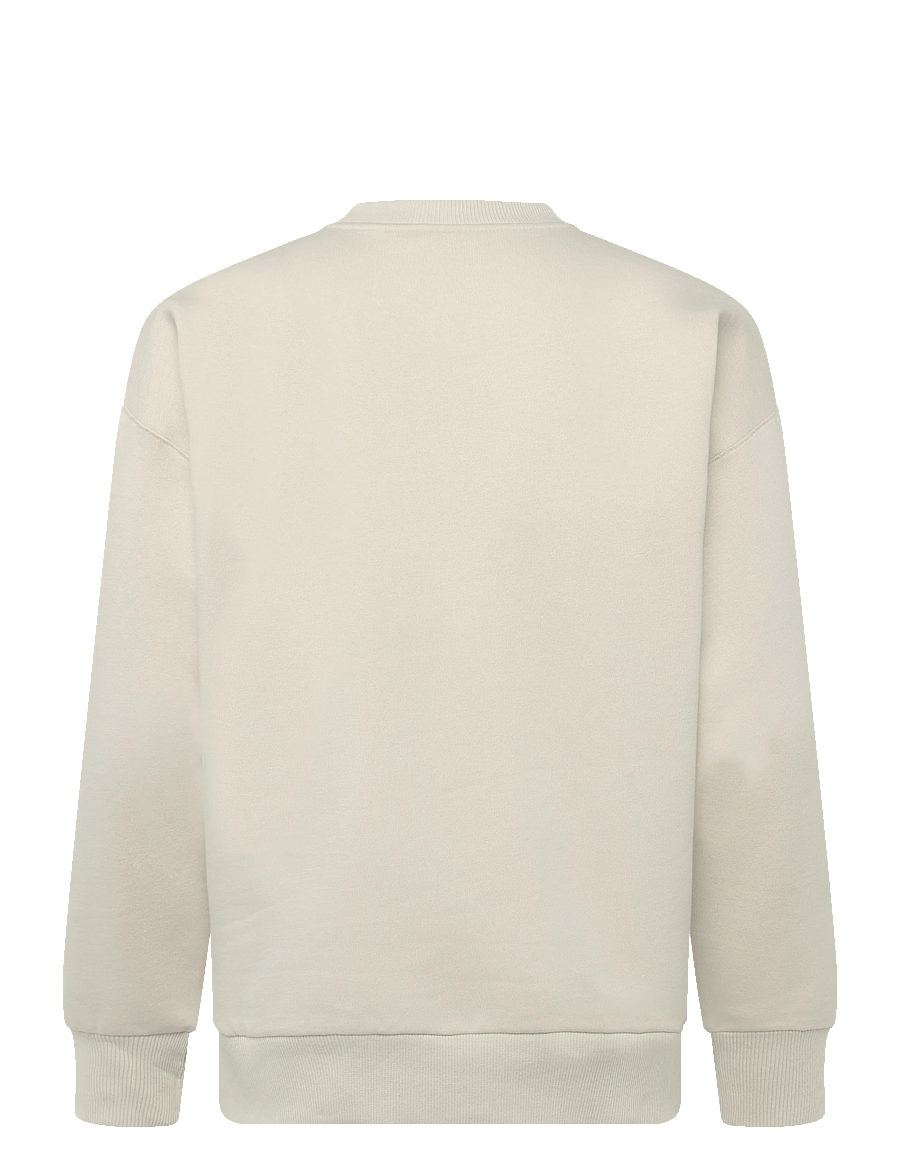 Asics - FLEECE RELAXED CREW-NECK TOP - sweatshirts - oatmeal - 1