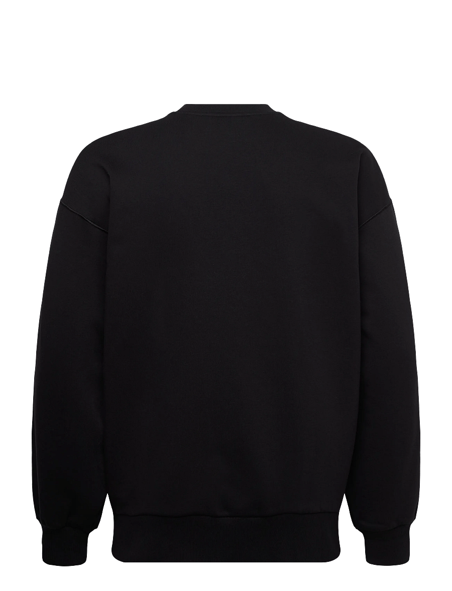 Asics - FLEECE RELAXED CREW-NECK TOP - sweatshirts - performance black - 1
