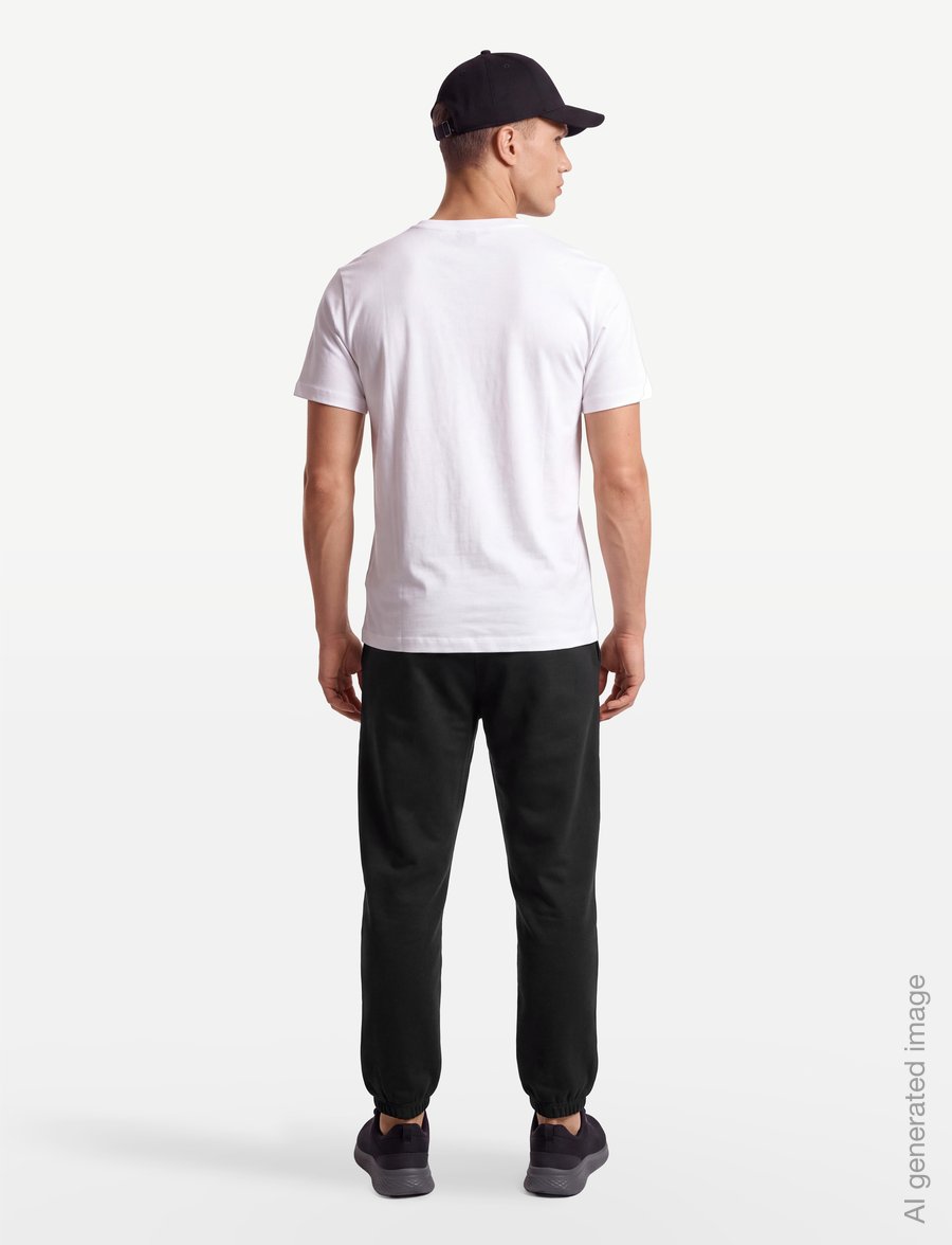 Asics - FLEECE RELAXED PANT - pantalons - performance black - 4