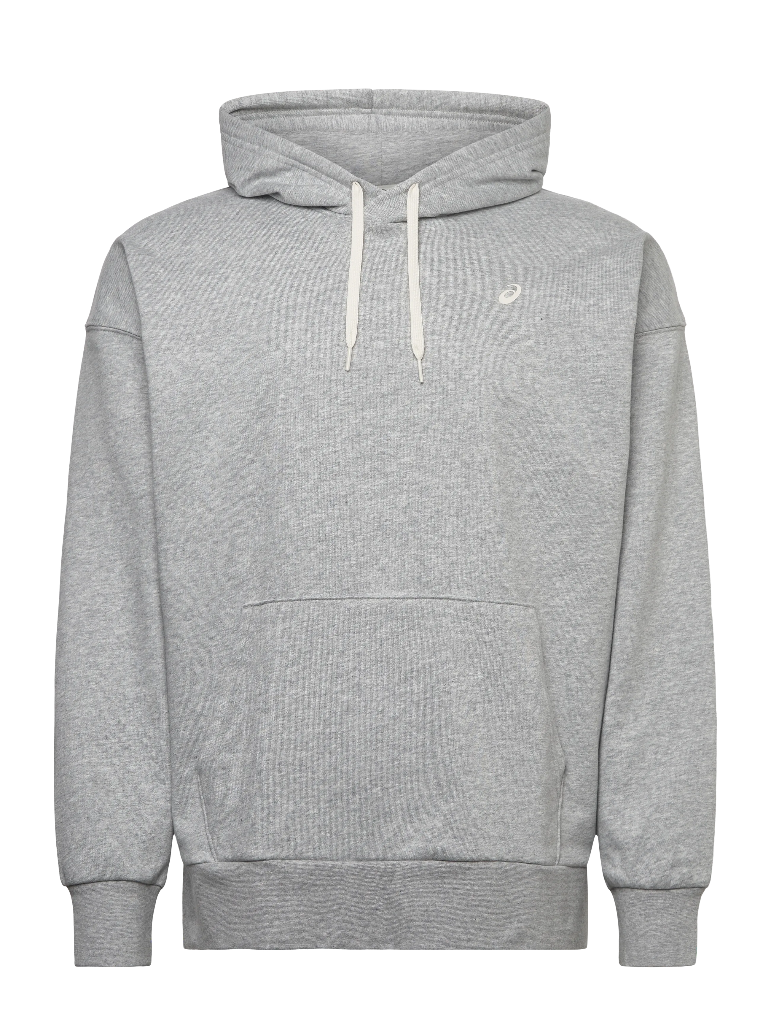 Asics French Terry Relaxed Pullover Hoodie, S, Grey, Sport Sweatshirts & Hoodies > Sport Hoodies, Herre