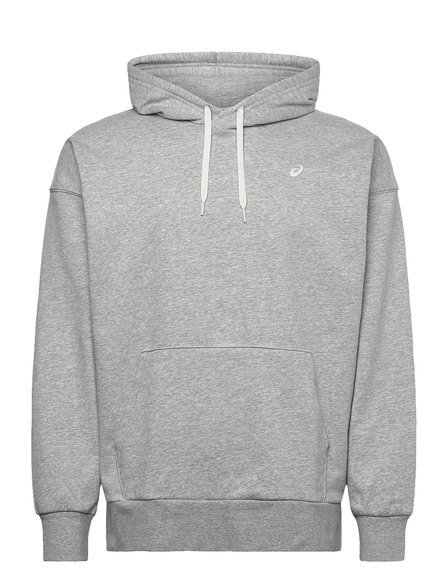 Asics - FRENCH TERRY RELAXED PULLOVER HOODIE - hoodies - grey heather - 0