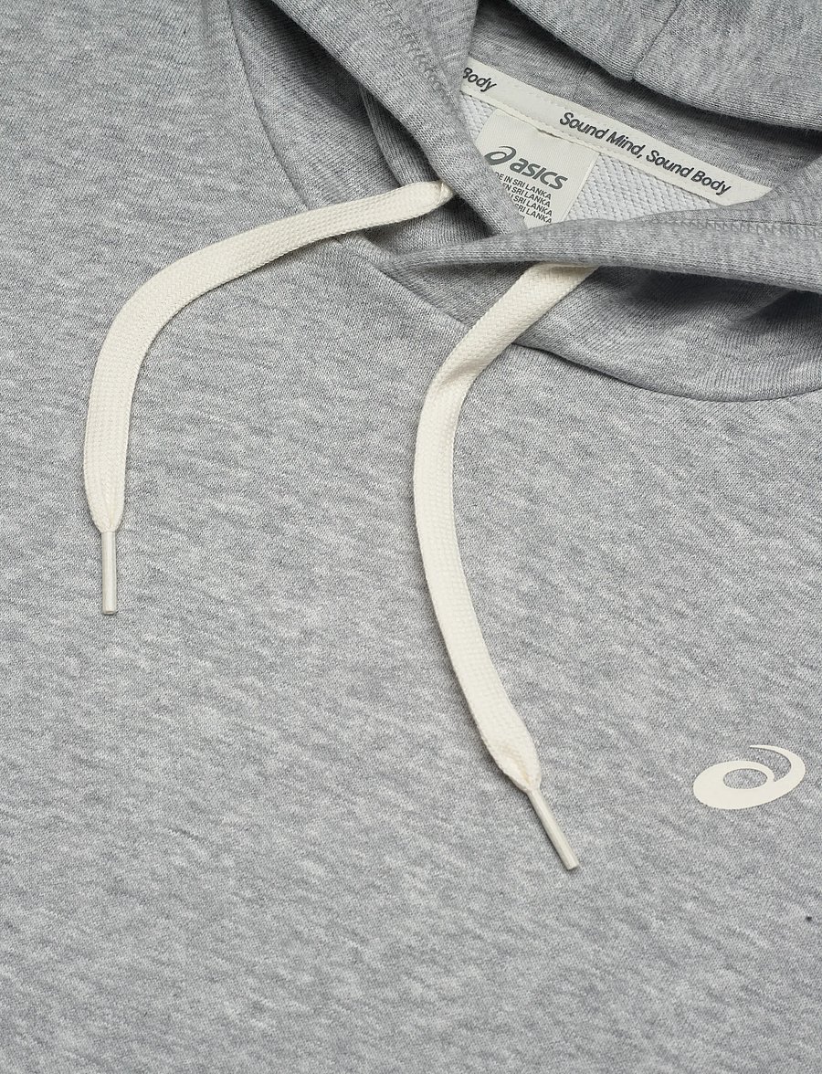 Asics - FRENCH TERRY RELAXED PULLOVER HOODIE - hoodies - grey heather - 2
