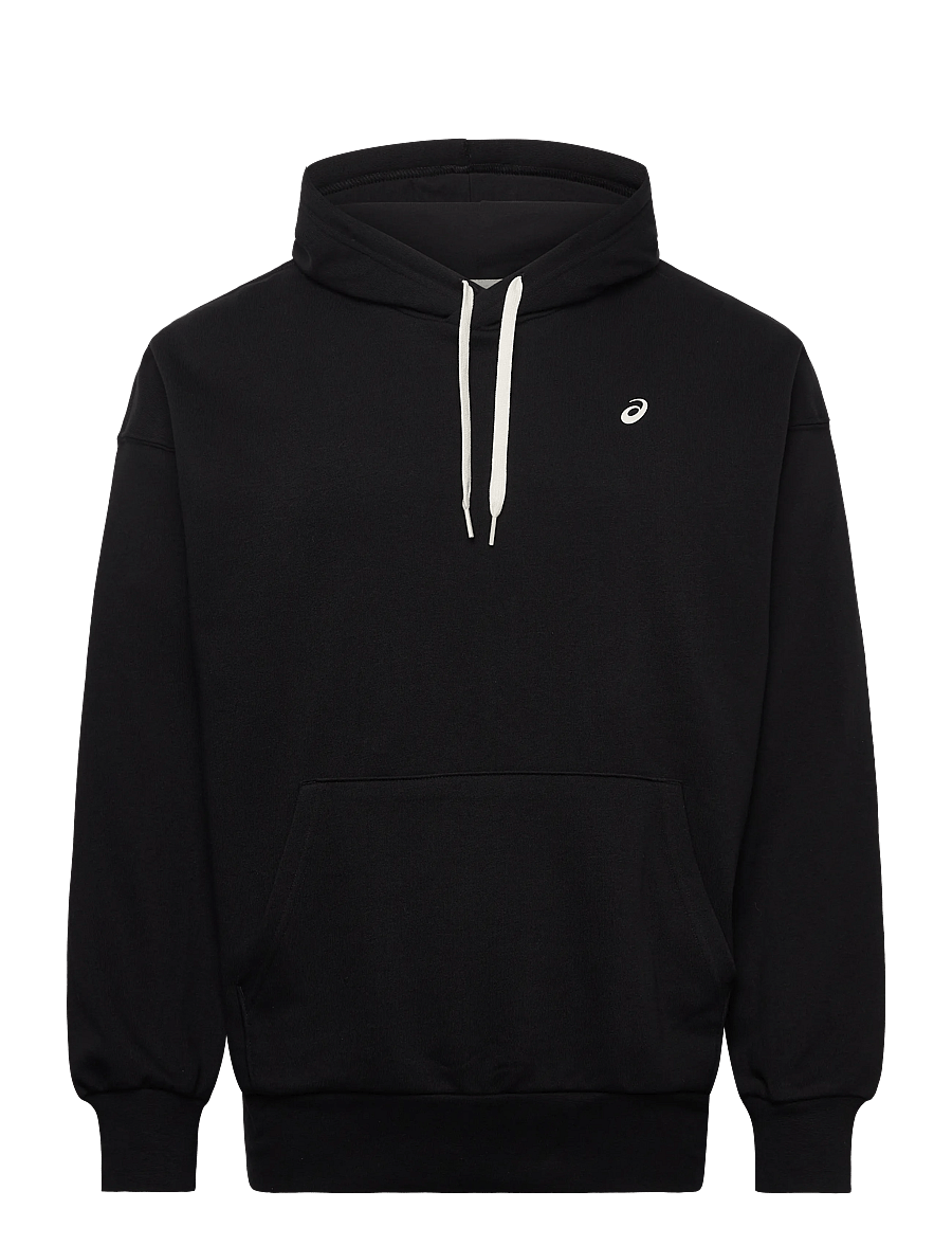 Asics - FRENCH TERRY RELAXED PULLOVER HOODIE - hoodies - performance black - 0