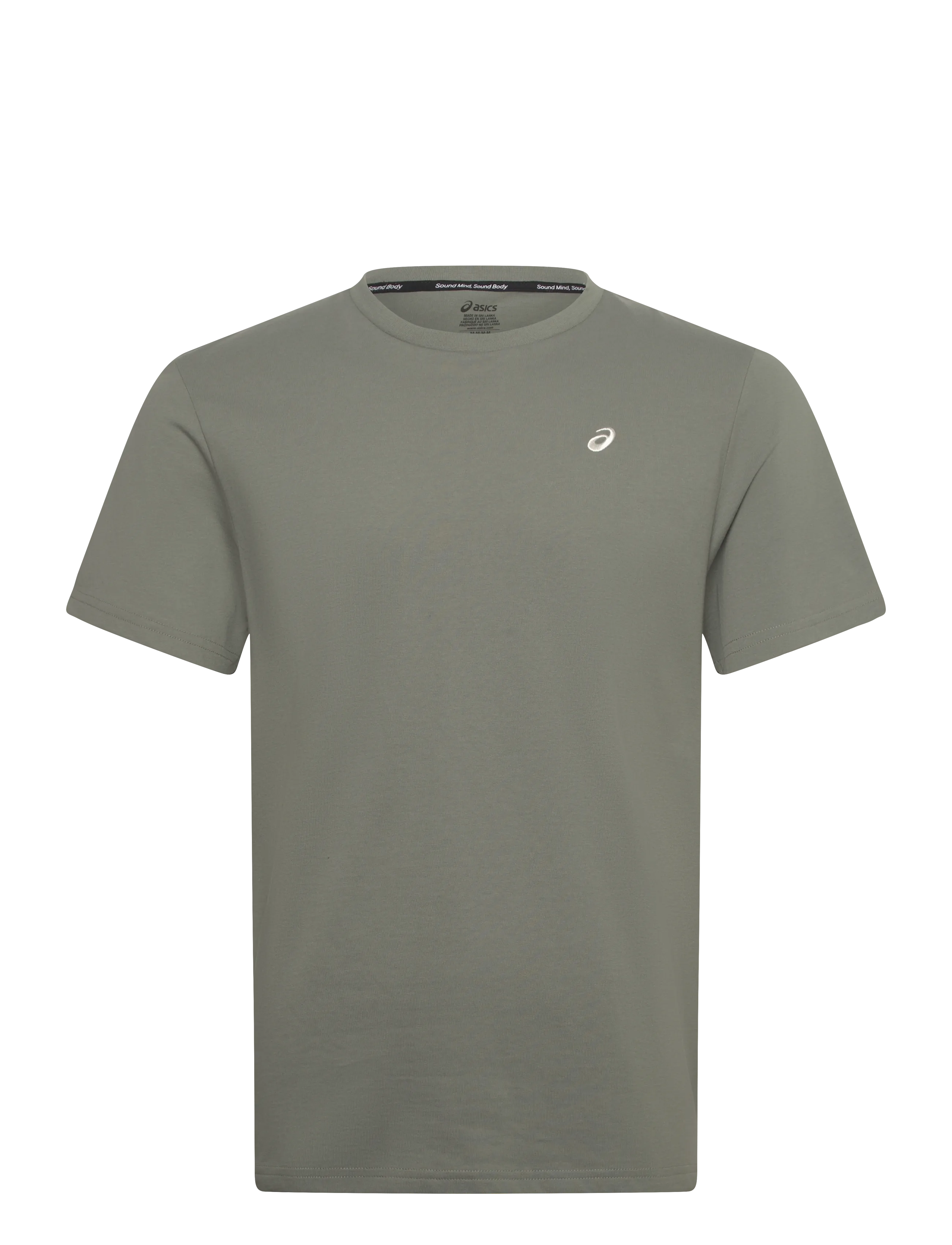 Asics ASICS SPIRAL EMBROIDERY TEE - ASICS - LICHEN GREEN / khaki/green