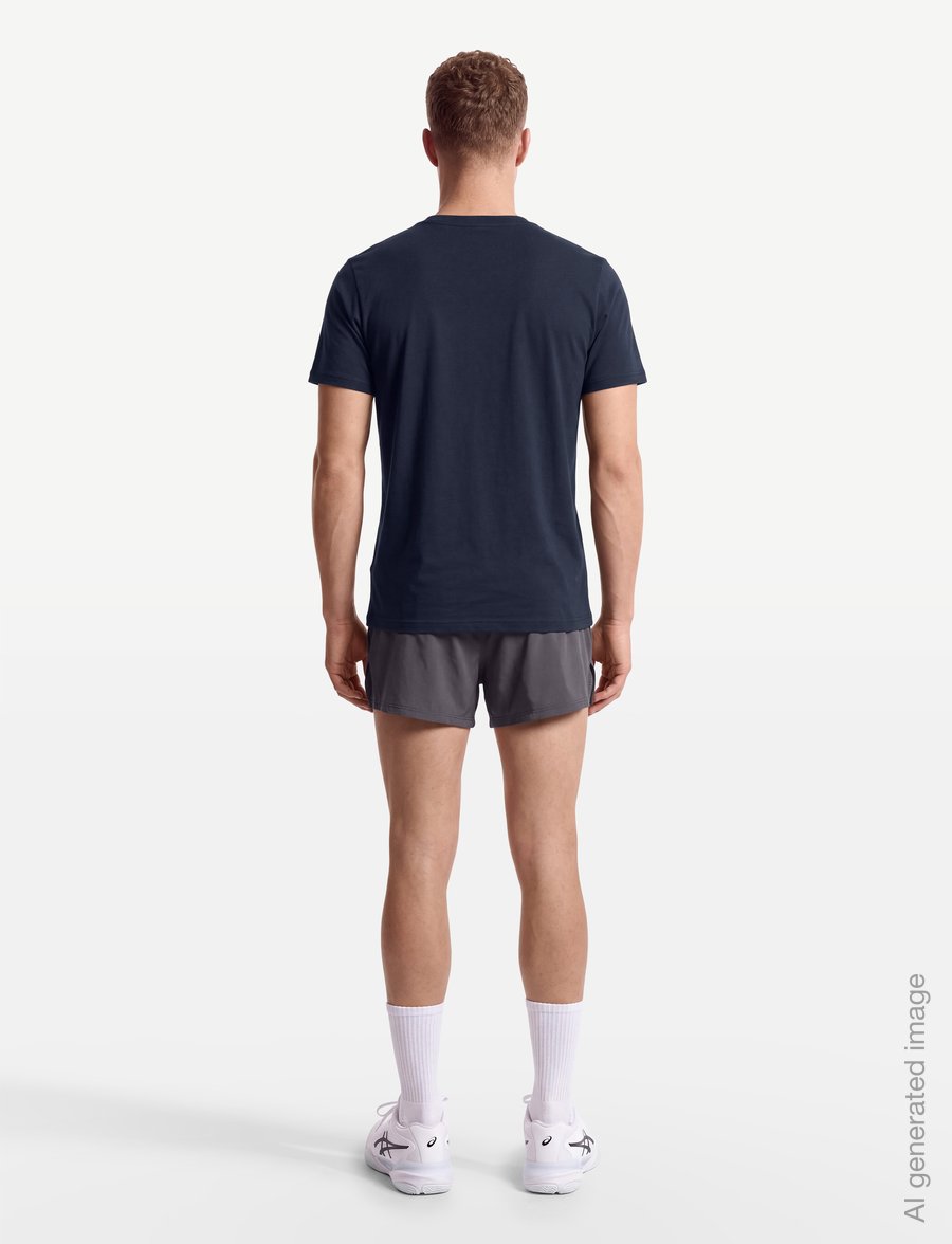 Asics - ASICS SPIRAL EMBROIDERY TEE - t-shirts - midnight - 4