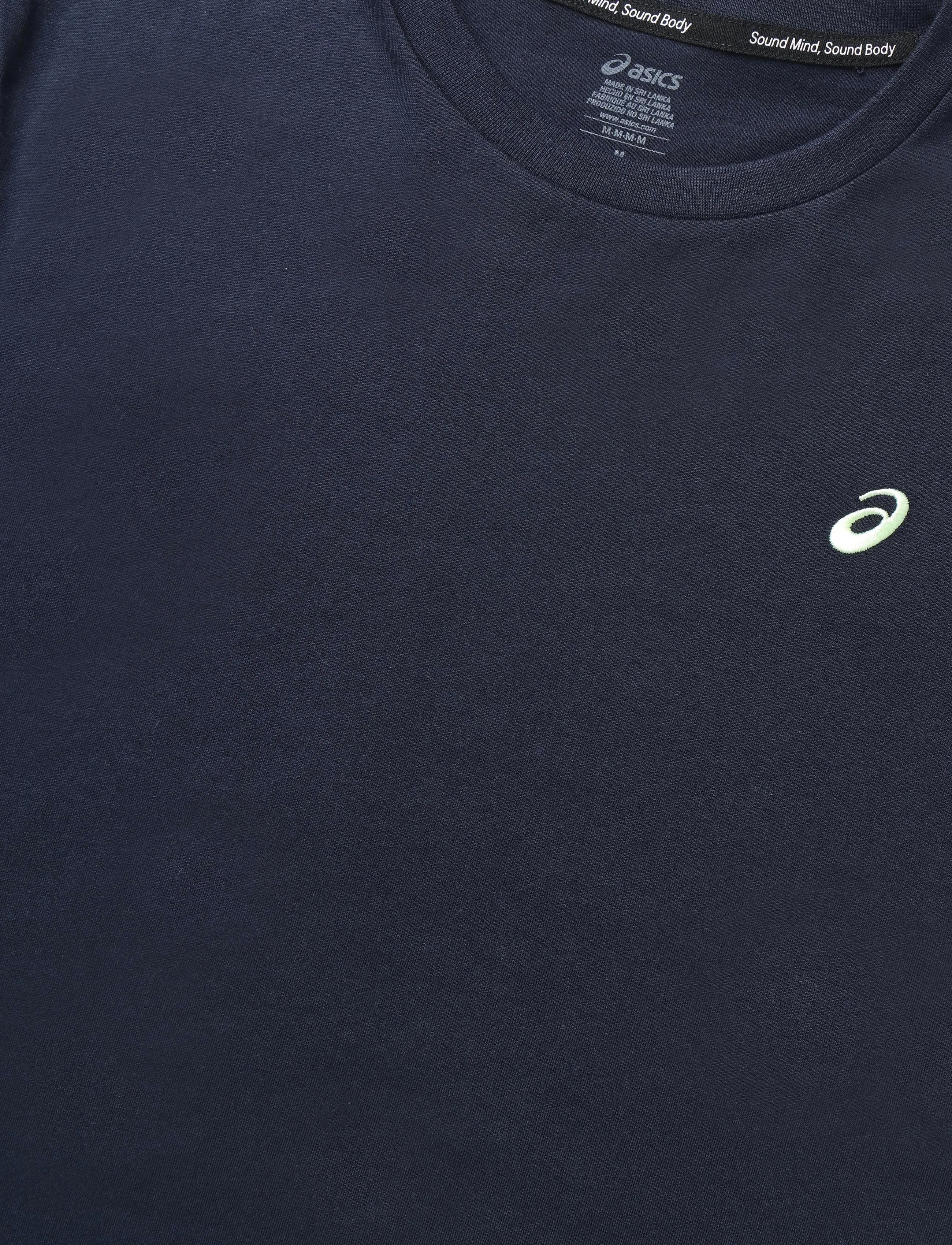 Asics - ASICS SPIRAL EMBROIDERY TEE - t-shirts - midnight - 2