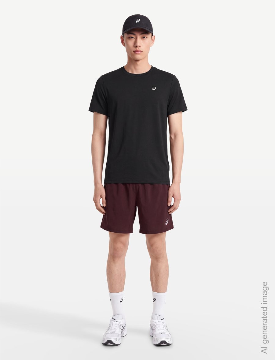 Asics - ASICS SPIRAL EMBROIDERY TEE - t-shirts - performance black - 0