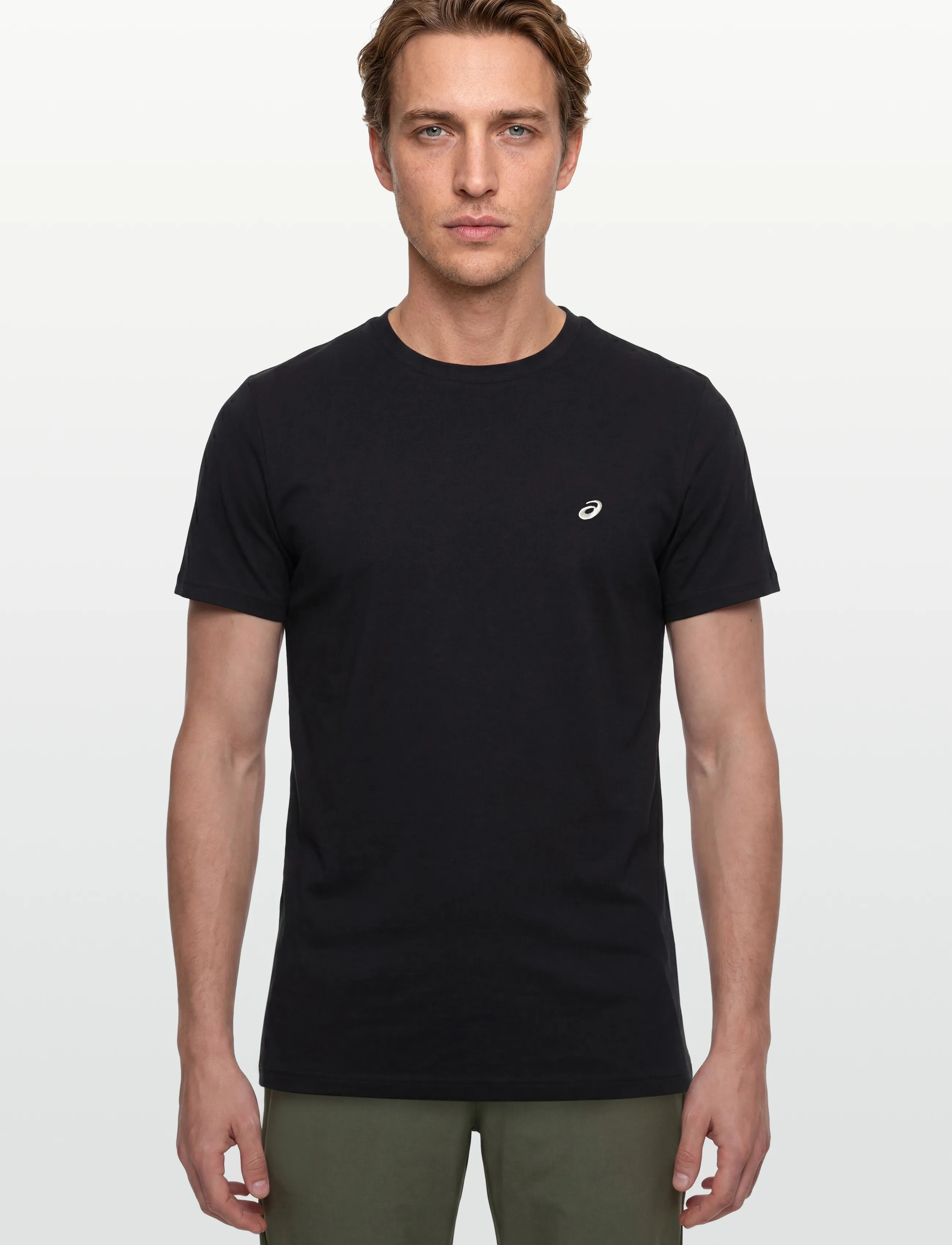 Asics - ASICS SPIRAL EMBROIDERY TEE - t-shirts - performance black - 3