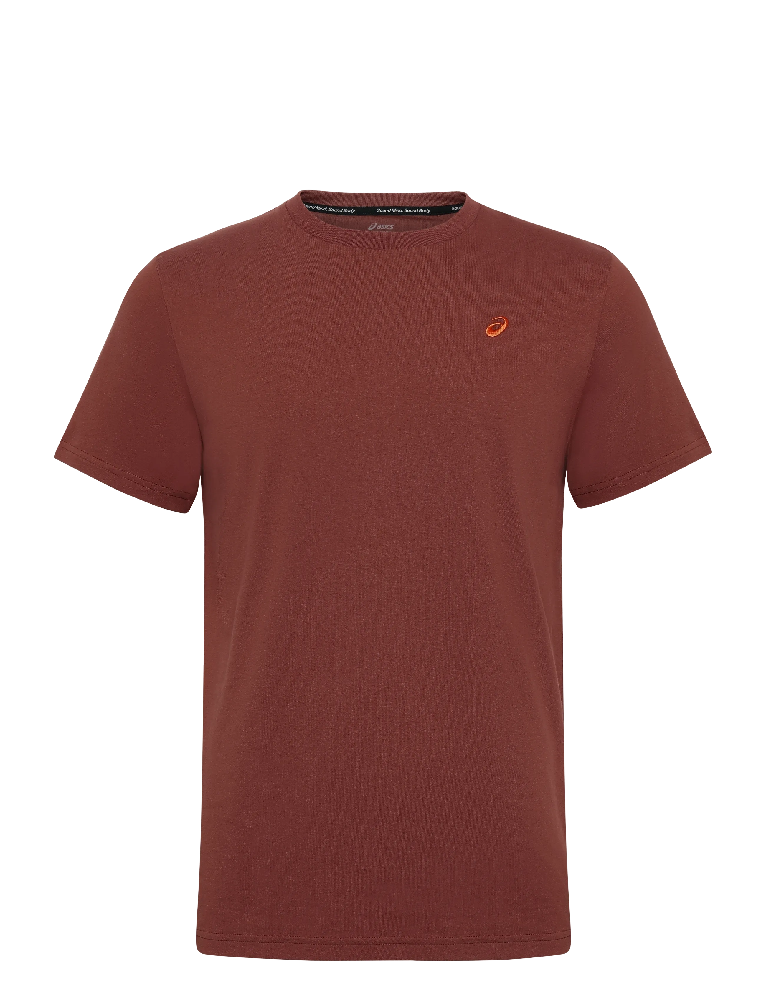 Asics ASICS SPIRAL EMBROIDERY TEE - Kläder - RUSTED ROCK / brown