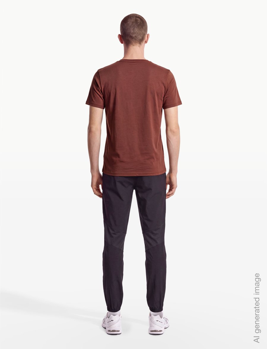 Asics - ASICS SPIRAL EMBROIDERY TEE - t-shirts - rusted rock - 4