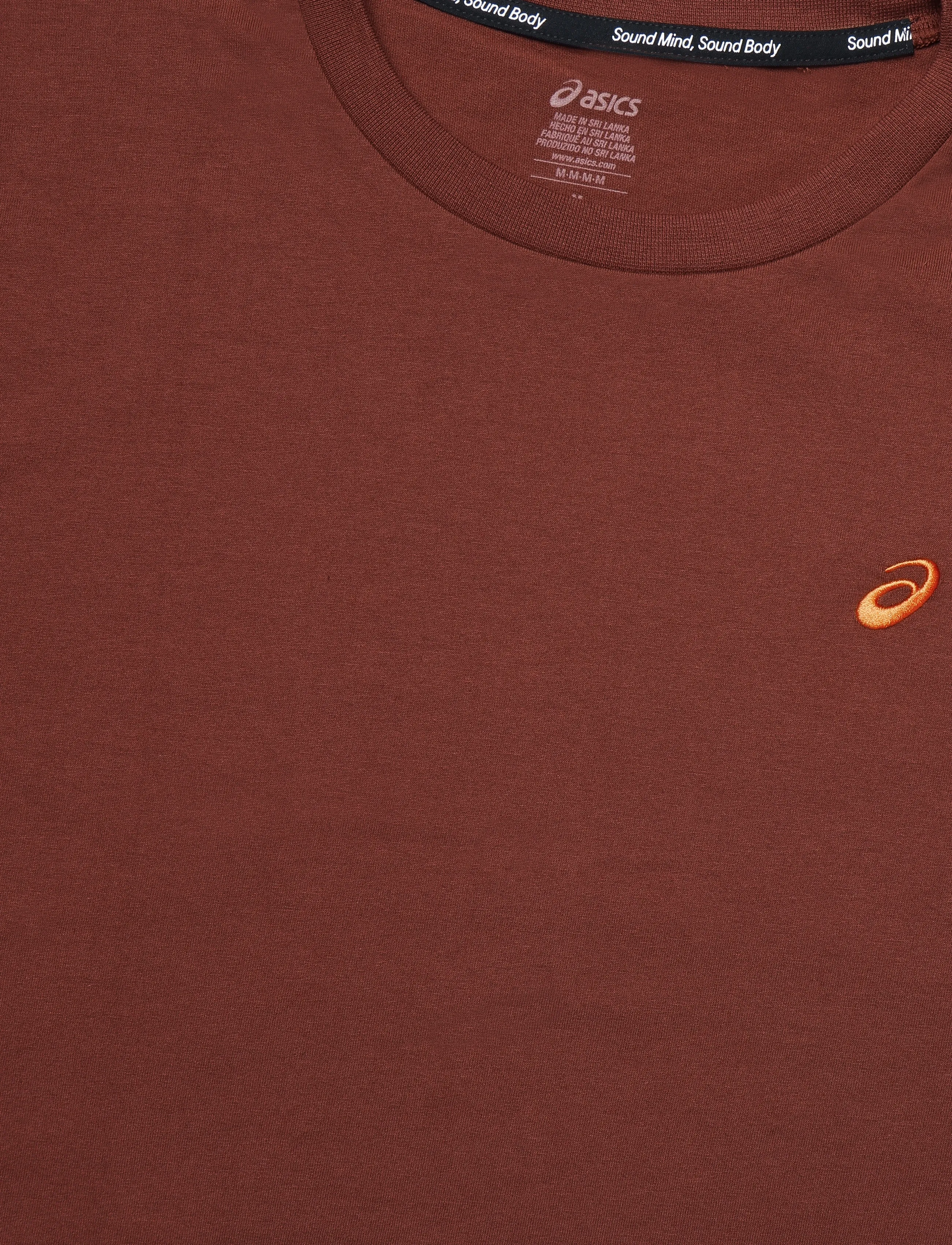 Asics - ASICS SPIRAL EMBROIDERY TEE - t-shirts - rusted rock - 2