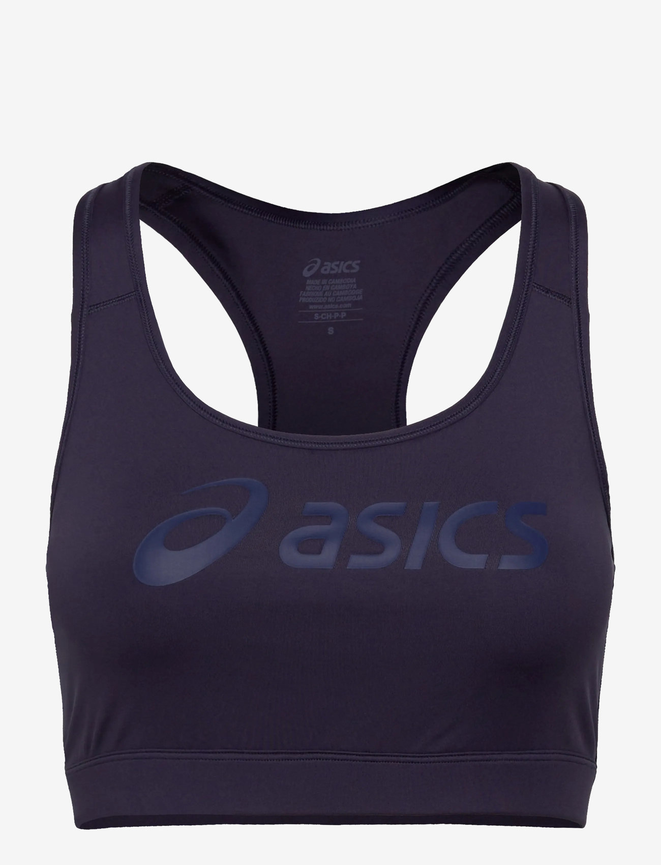 Asics - ESSENTIAL ASICS LOGO PADLESS BRA - clothes - indigo fog - 0