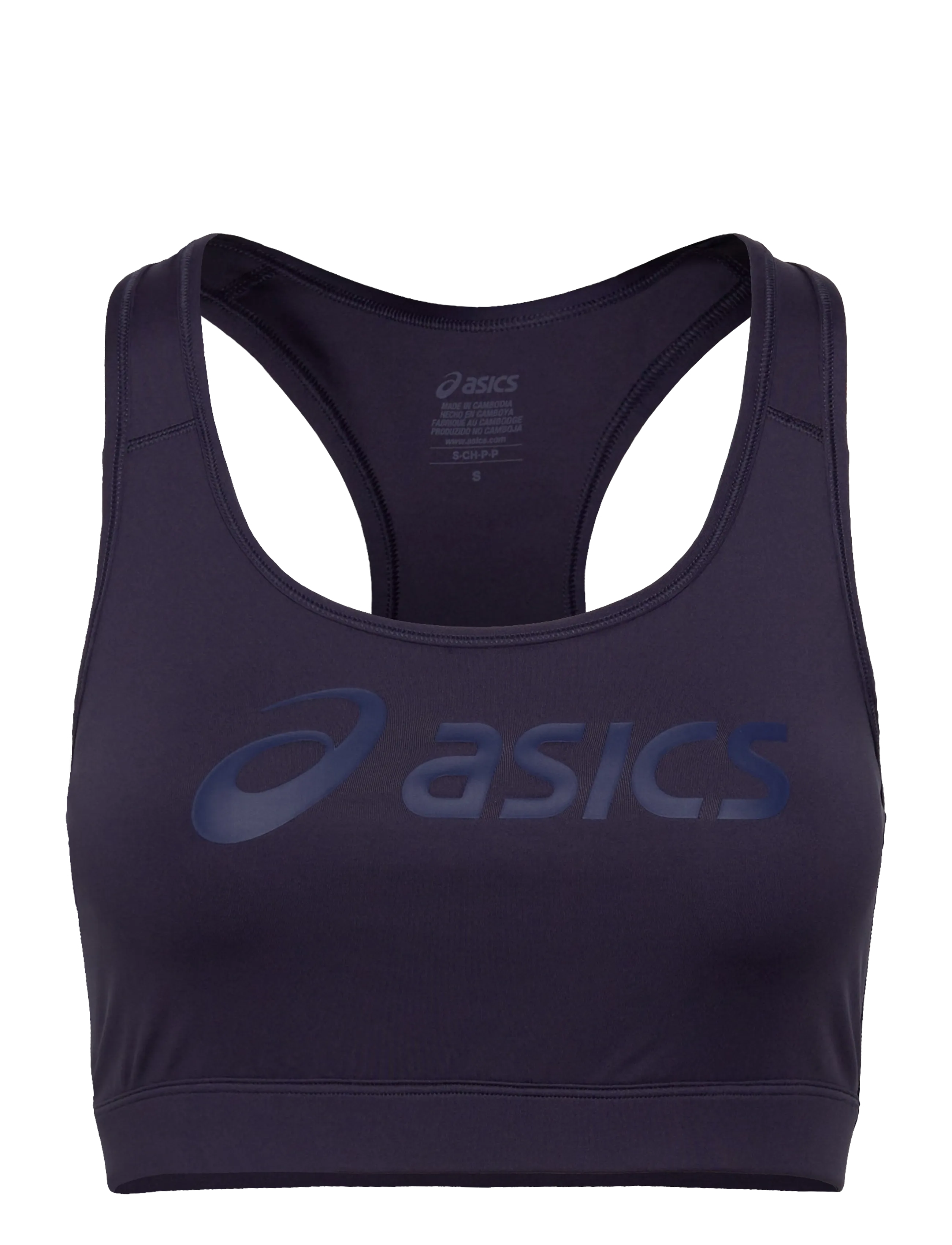 Asics ESSENTIAL ASICS LOGO PADLESS BRA - ASICS - INDIGO FOG / navy